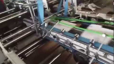 Full automatic high-speed corrugated box folder gluer machine ( pre-fold and crash lock-bottom )