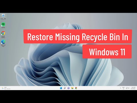 Restore Missing Recycle