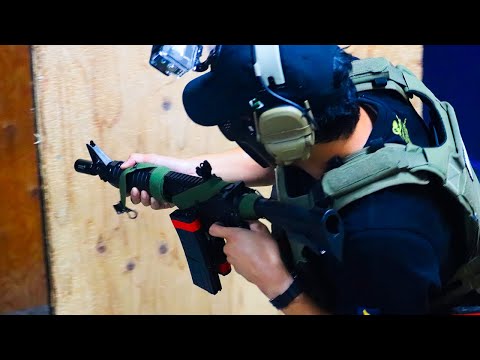 Airsoft XM4 GBBR Gameplay (First Two Rounds)