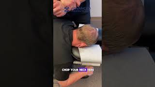 &quot;Karate Chop&quot; neck adjustment leads to shoulder blade relief on first visit