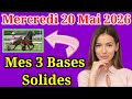 Mercredi 20/05 Pronostics Quinté + PMU: Découvrez mes Bases Incontournables + Chevaux de Complément