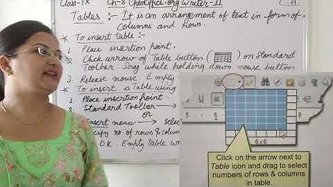 CBSE CA(Computer Application) Class-9 Ch-8 Openoffice.org Writer-II Part-5