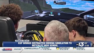 KSP brings distracted driving simulator to Metcalfe County High School