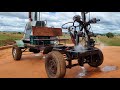 carro a vapor em marcha lenta