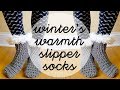 How To Crochet the Winter's Warmth Slipper Socks