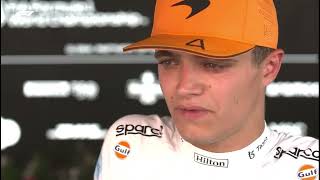 F1 2022 Lando Norris Post Qualifying Interview Spanish GP