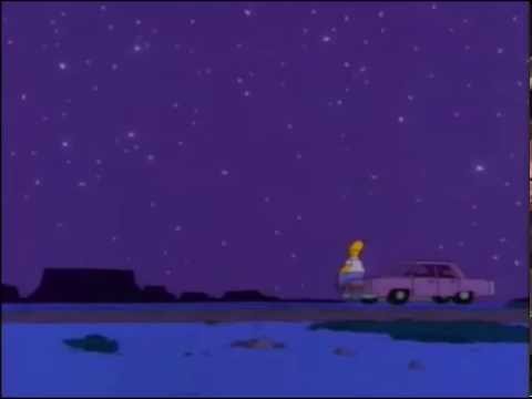 Homero se despide de su madre - Los Simpson