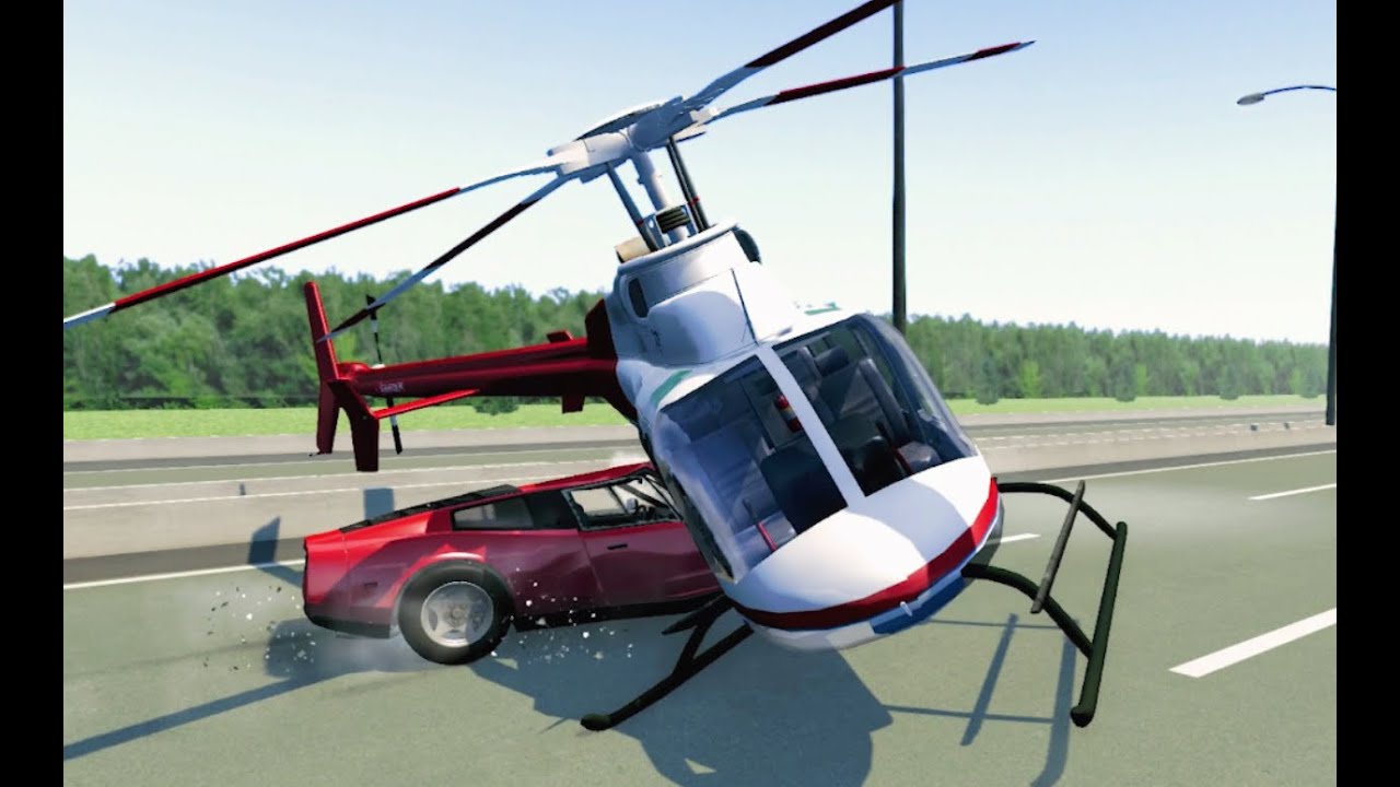 My BeamNG Drive Helicopter Crashes Compilation 1440p 60 fps YouTube