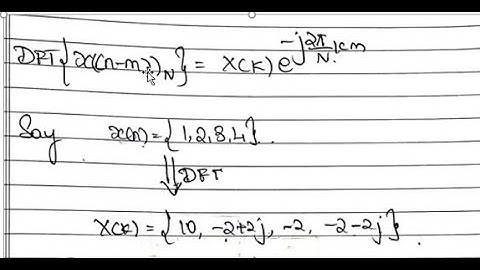 SciLab - To verify Time shift property of DFT...