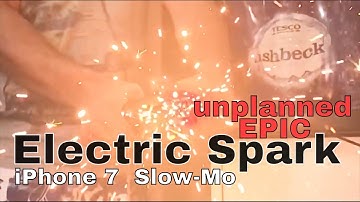 Electric Spark in Slow-Mo - iPhone 7 footage