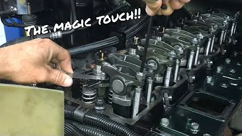 HOW TO SET VALVE LASH ON A CUMMINS DIESEL ENGINE