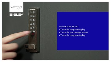 Add Manager Keys to Digilock Versa