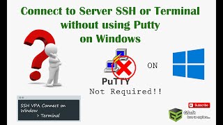 how to connect SSH Terminal on windows without using putty software | connect E2S Instance using cmd