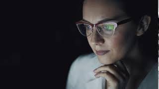 Free 4K Ultra HD Video Templates: Young Woman Working In The Office Late