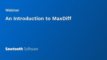An Introduction to MaxDiff