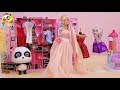 可愛いドレスで プリンセスに大変身❤オシャレなかみがたにヘアメイクして、ネックレスやバッグで飾ったら誕生日パーティへ！❤トイバス（ToyBus) キッズ おもちゃアニメ