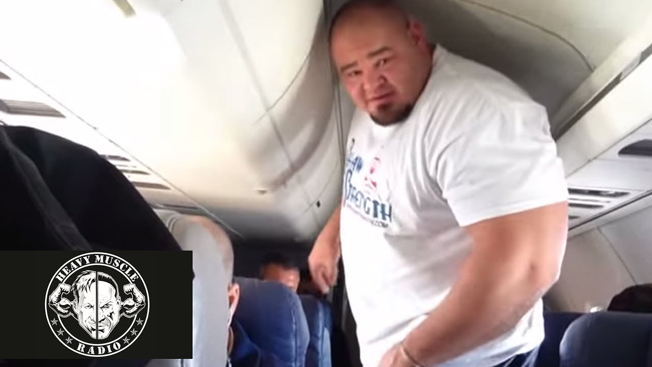 300-LB bodybuilders on airplanes! 