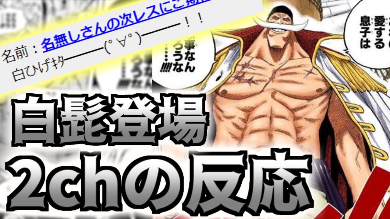 ワンピース 頂上戦争に白ひげが登場した当時の2chの反応が祭り状態だった Youtube