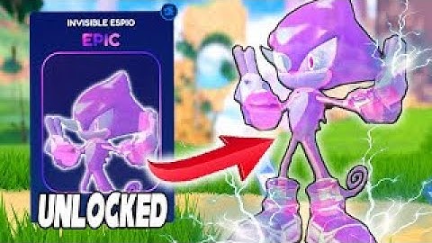 UNLOCK INVISIBLE ESPIO LIKE A PRO (SONIC SPEED SIMULATOR)
