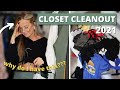 CLOSET CLEANOUT!! || Finally Throwing Out All My Ugly Clothes *declutter with me*