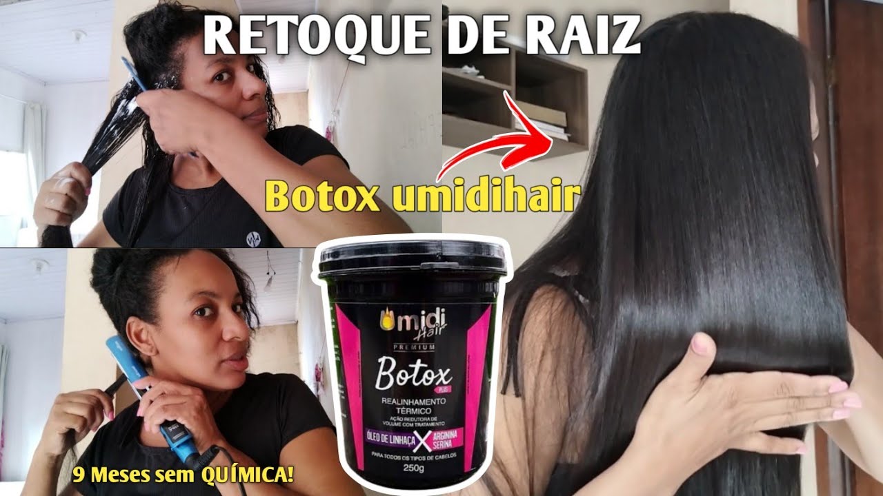 RETOQUE DE RAIZ COM BOTOX UMIDIHAIR [Depois de 9 meses sem química]