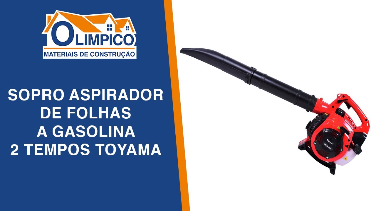 Sopro Aspirador de Folhas a Gasolina 2 tempos TVB26 GII Toyama 25