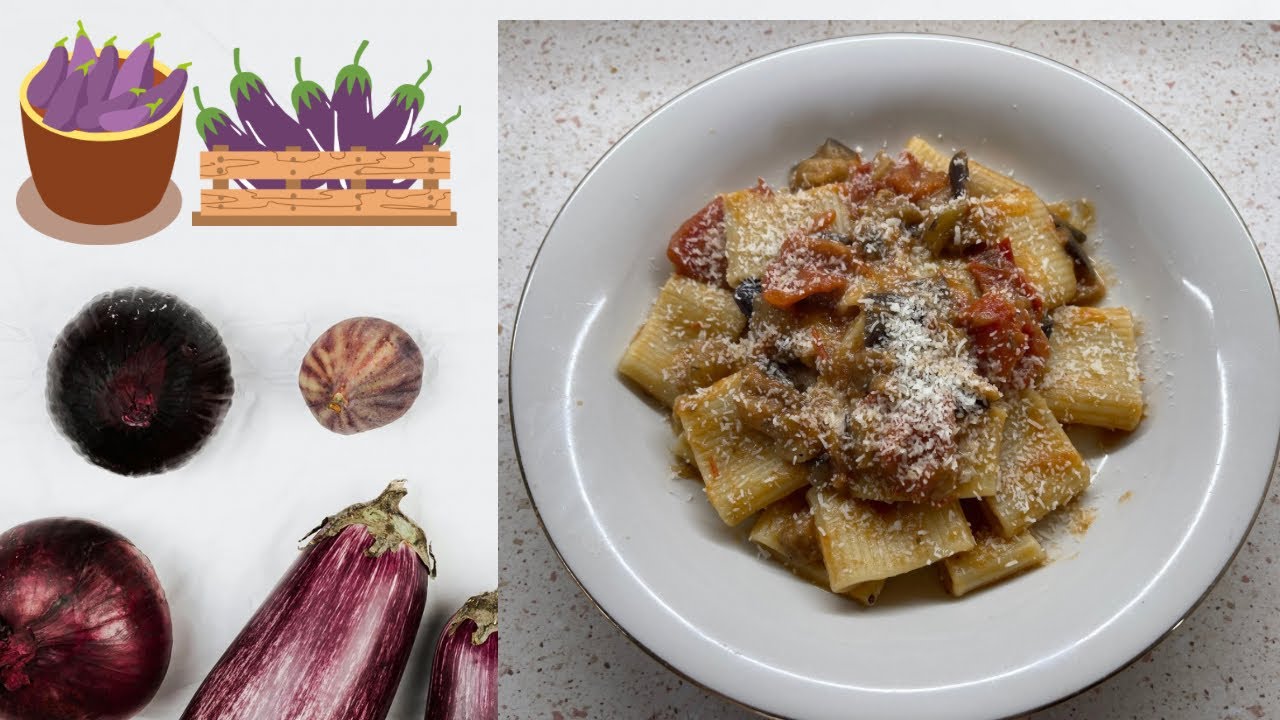 PACCHERI con CREMA di MELANZANE: semplici, cremosi, irresistibili