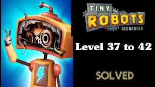 Tiny Robots Recharged Level 37 to 42 Walkthrough - Congratulations to Blocked Out Solving Gameplay
