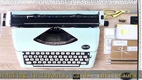 Typecast Retro Typewriter by We R Memory Keepers | Mint 49.5 x 19.8 x 39.6 cm