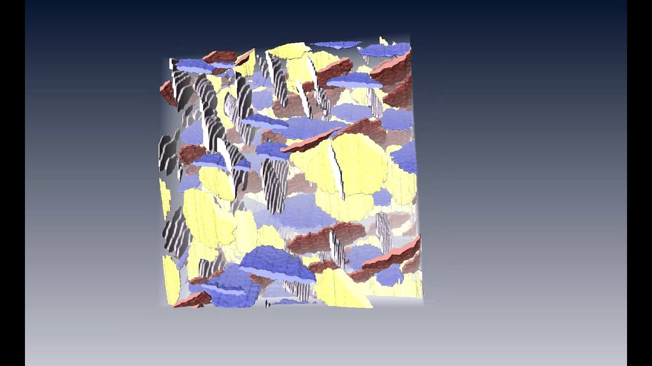 Three Dimensional Reconstruction of Precipitates in a Grain Interior