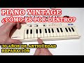 Piano Vintage ¿Cómo es por dentro?. Electrónica Antigua. Reparación y Limpieza. Estropeado. 262