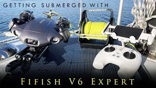 Getting submerged with the FIFISH Expert V6 underwaterdrone!