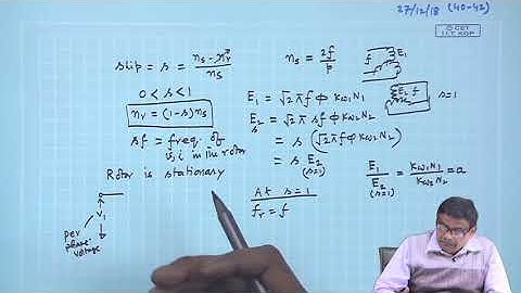 Lecture 40: Equivalent Circuit of 3-Phase Induction Motor