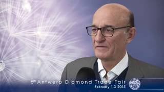 Antwerp Diamond Trade Fair 2014 INTERVIEW Rafif Tarabishi Resimi