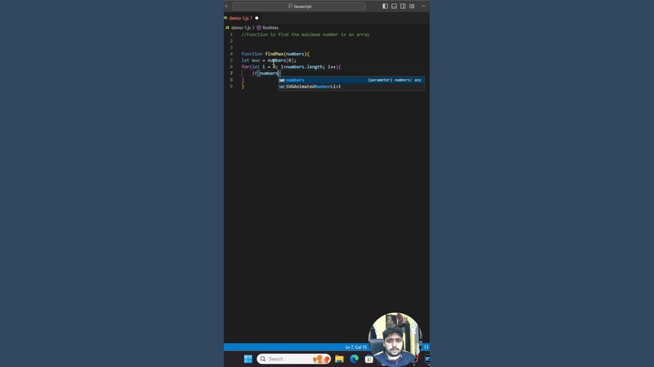 JavaScript Tutorial: How to Find the Maximum Number in an Array # ...