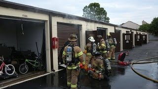 Two-alarm fire damages 20 units at Va. Beach storage facility