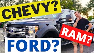 FORD, CHEVY, RAM? BEST TRUCK TOWING A 5th WHEEL! RV LIVING FULL TIME