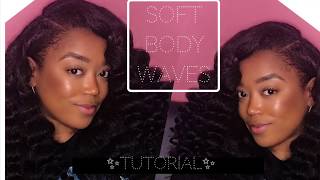 Easy Soft And Bouncy Body Waves Hair Tutorial Step By Step