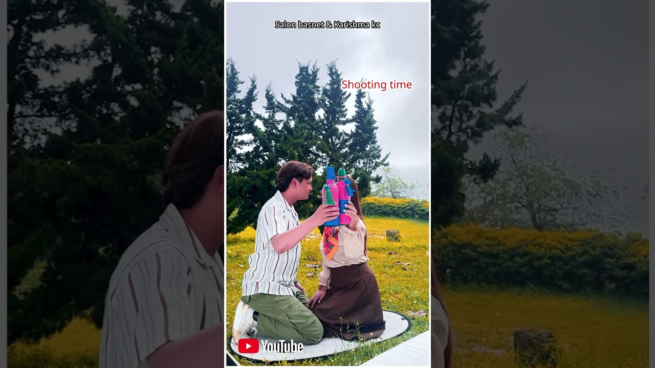 Salon basnet & Karishma kc shooting vedio