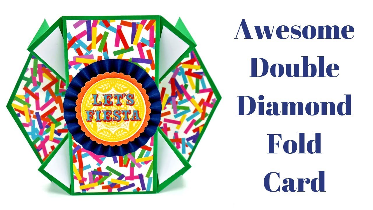 Double DIamond Fold Card