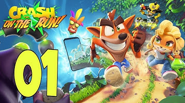 Crash Bondicoot On The Run|Android Gameplay walkthrough part 1|Tutorial (Nitro Scorporilla)