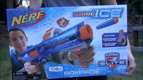NERF N-Strike Elite Sonic Ice Rampage Unboxing and Review
