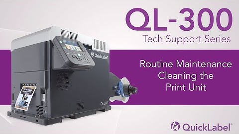 QL-300 Routine Maintenance: Print Unit