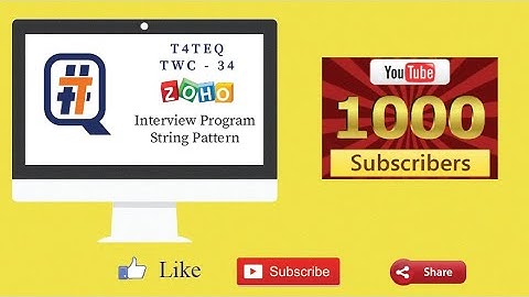 T4TEQ Weekly Coding Challenge - 34 - Zoho Interview question. Z pattern