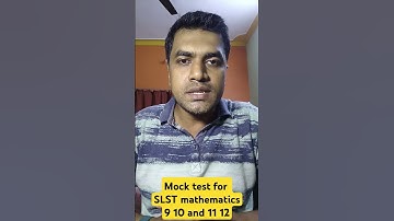 slst mathematics free mock test for 9 10 and 11 12 || #slstmathematics #wbssc2025 #wbsscslst AR sir