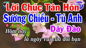 Karaoke Lời Chúc Tân Hôn - Sương Chiều Tú Anh Dây Đào