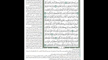 الصفحة ٨ من المصحف الشريف برواية حفص عن عاصم القارئ د.بريك سعد بريك- إجازة التجويد من الأزهر الشريف