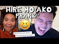 "HIRE MO NAMAN AKO... PRANK!!" 😆🤣 MAY PUMAYAG!! 🙈💸 | Kimpoy Feliciano