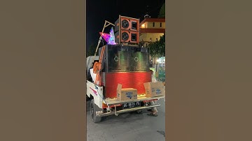 Sound system 2 sub planar grill merah & 2 line array pawai lampion kademangan