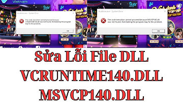 Hỗ Trợ New Audition - Sửa lỗi file DLL: VCRUMTIME140 và MSVCP140